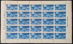 C 583 Selo Semana da Asa Aviao Balao Foguete Aviacao 1967 Folha