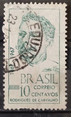 C 588 Selo Centenario de Rodrigues de Carvalho 1967 Circulado 1