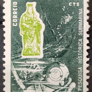C 590 Selo Sesquicentenario Pesquisa Submarina Escafandro Mergulho 1968 1