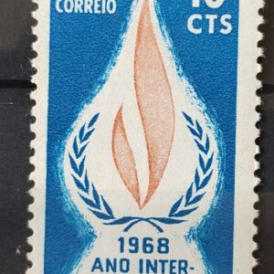 C 592 Selo Ano Internacional dos Direitos Humanos 1968 MH