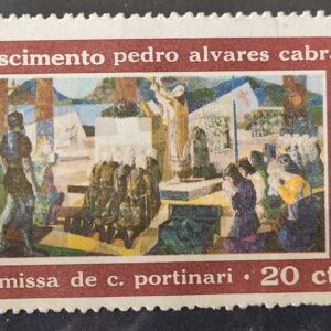 C 596 Selo 5 Centenario Pedro Alvares Cabral Missa Portinari Arte 1968 MH