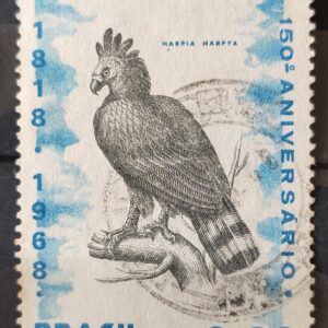 C 598 Selo Sesquicentenario do Museu Nacional Aguia Ave Fauna 1968 Circulado 14