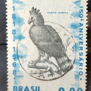 C 598 Selo Sesquicentenario do Museu Nacional Aguia Ave Fauna 1968 Circulado 15