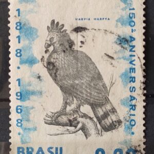 C 598 Selo Sesquicentenario do Museu Nacional Aguia Ave Fauna 1968 Circulado 3