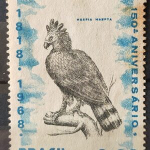 C 598 Selo Sesquicentenario do Museu Nacional Aguia Ave Fauna 1968 Circulado 7