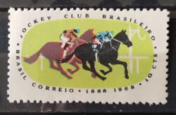 C 600 Selo Centenario do Jockey Club Cavalo Hipismo 1968