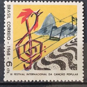 C 609 Selo Festival Internacional da Cancao Musica 1968 1