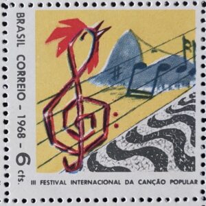 C 609 Selo Festival Internacional da Cancao Musica 1968 2