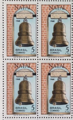 C 623 Selo de Natal Sino Religiao 1968 Quadra