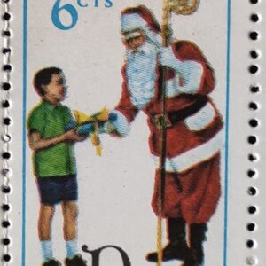C 626 Selo Papai Noel Natal Religiao 1968