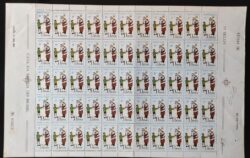 C 626 Selo Papai Noel Natal Religiao 1968 Folha