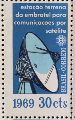 C 627 Selo Estacao Terrena da Embratel Comunicacao Satelite 1969