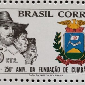 C 632 Selo Aniversario de Cuiaba Mato Grosso Brasao 1969