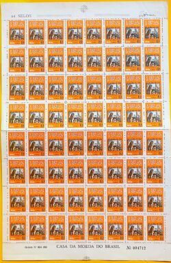 C 638 Selo Bienal de Sao Paulo Arte Di Cavalcanti 1969 Folha