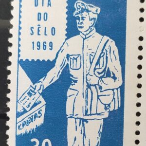 C 641 Selo Dia do Selo Carteiro Servico Postal 1969