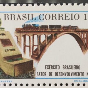 C 645 Selo Exercito Brasileiro Militar Ferrovia Trem Ponte 1969