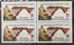 C 645 Selo Exercito Brasileiro Militar Ferrovia Trem Ponte 1969 Quadra