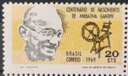 C 650 Selo Centenario Mahatma Gandhi 1969