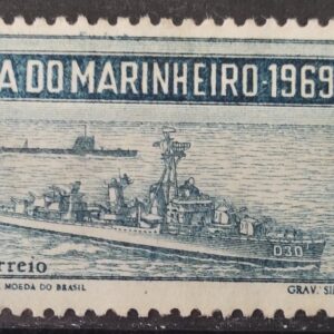 C 660 Selo Dia do Marinheiro Marinha Navio 1969 Sem Goma