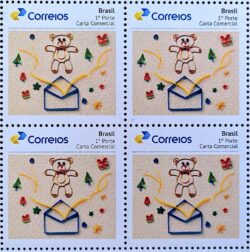 Selo Personalizado Urso e Carta Quadra