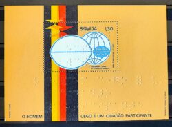 B 37 Bloco Assembleia Bem Estar do Cego Saude Braile 1974