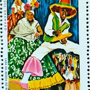 C 662 Selo Carnaval Carioca Festa Musica 1969