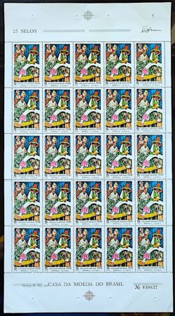 C 662 Selo Carnaval Carioca Festa Musica 1969 Folha