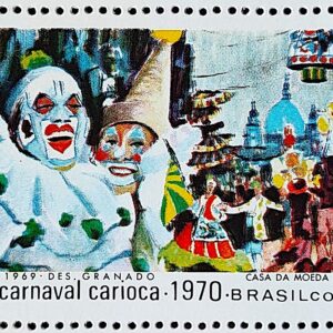 C 664 Selo Carnaval Carioca Festa Musica 1969