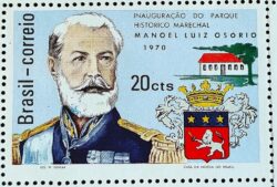 C 673 Selo Parque Historico Marechal Manoel Luiz Osorio Militar 1970