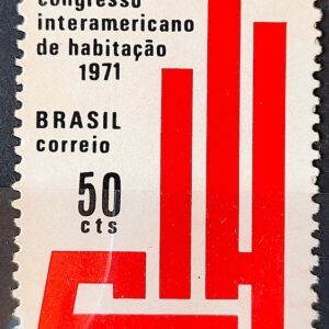 C 693 Selo Congresso Internacional de Habitacao Rio de Janeiro 1971 CMC