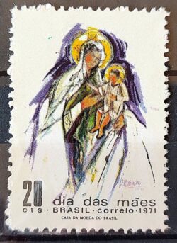 C 697 Selo Dia das Maes Datas Comemorativas Mulher 1971