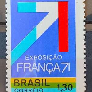 C 707 Selo Exposicao Franca Bandeira 1971 2