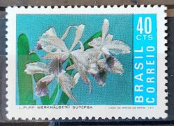 C 713 Selo Promocao da Orquidea Flor Flora 1971