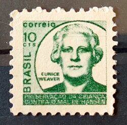 C 714 Selo Campanha Contra o Mal de Hansen Hanseniase Saude Weaver H15 1971 1