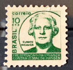 C 714 Selo Campanha Contra o Mal de Hansen Hanseniase Saude Weaver H15 1971 2