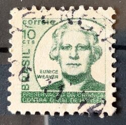 C 714 Selo Campanha Contra o Mal de Hansen Hanseniase Saude Weaver H15 1971 Circulado 2