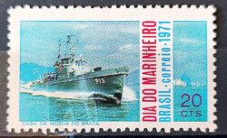 C 717 Selo Dia do Marinheiro Datas Comemorativas Militar Navio 1971 1