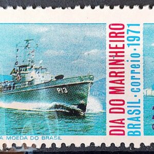 C 717 Selo Dia do Marinheiro Datas Comemorativas Militar Navio 1971 1
