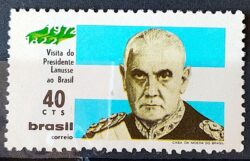 C 725 Selo Presidente da Argentina Militar Bandeira 1972