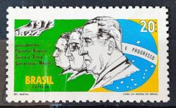 C 726 Selo Presidente da Revolucao Militar Bandeira Medici 1972