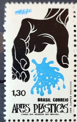 C 742 Selo Promocao das Artes Populares Artes Plasticas Mao 1972