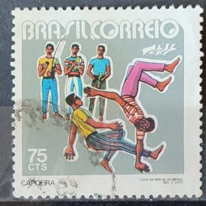 C 746 Selo Promocao do Folclore Nacional Capoeira Musica 1972 Circulado 2