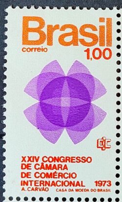C 780 Selo Congresso Camara de Comercio Economia 1973