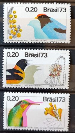 C 781 Selo Flora e Fauna Ave Passaro 1973 1 Serie Completa