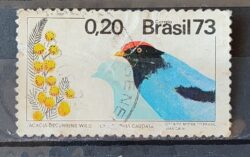 C 781 Selo Flora e Fauna Ave Passaro 1973 Circulado 1
