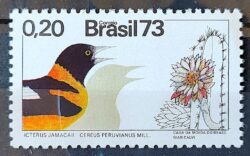 C 782 Selo Flora e Fauna Ave Passaro 1973 CLM