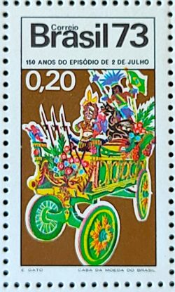 C 785 Selo Acontecimentos Historicos Carreta 1973