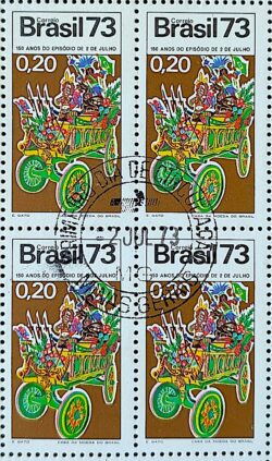 C 785 Selo Acontecimentos Historicos Carreta 1973 Quadra CPD BSB