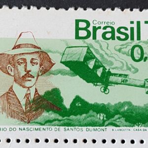 C 792 Selo Centenario Santos Dumont Aviao Aviacao 1973