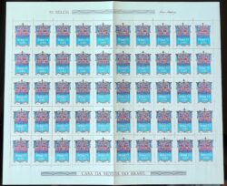 C 798 Selo Festival Nacional do Folclore Festa 1973 Folha